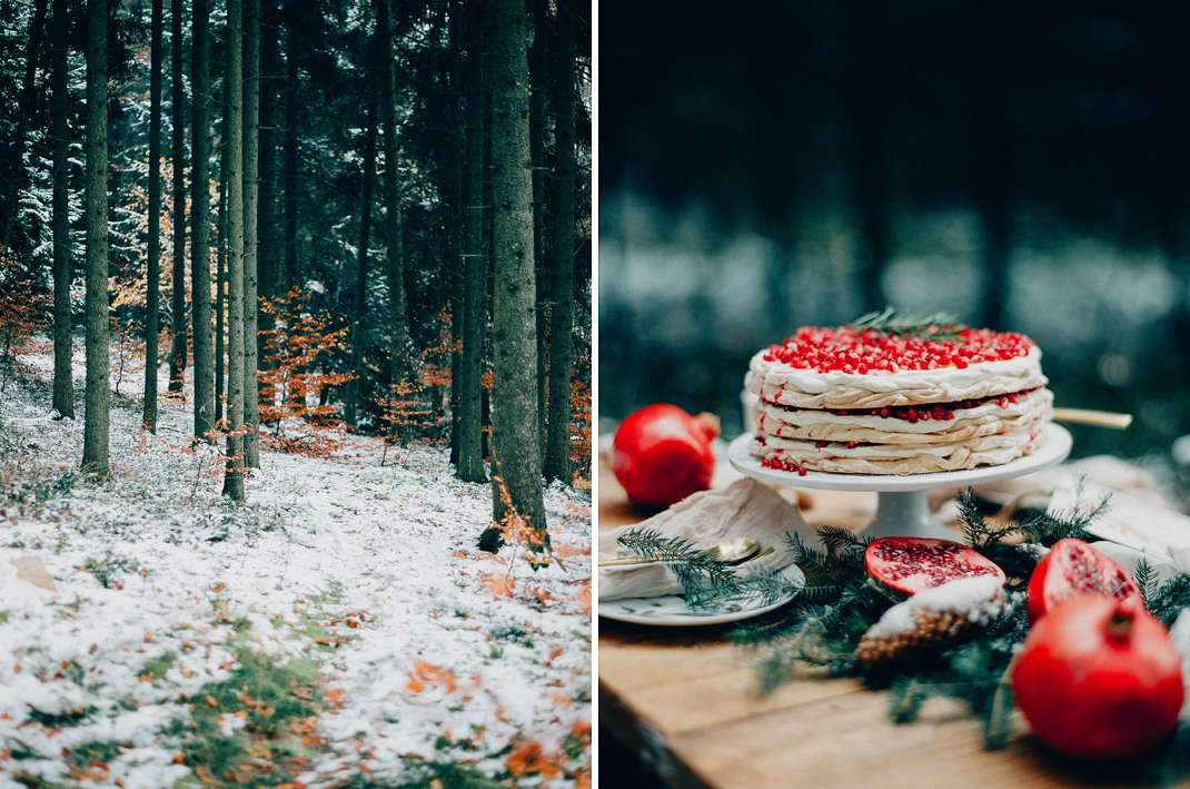 Silvia Fischer. Echte Kuchenliebe. Granatapfel Pavlova