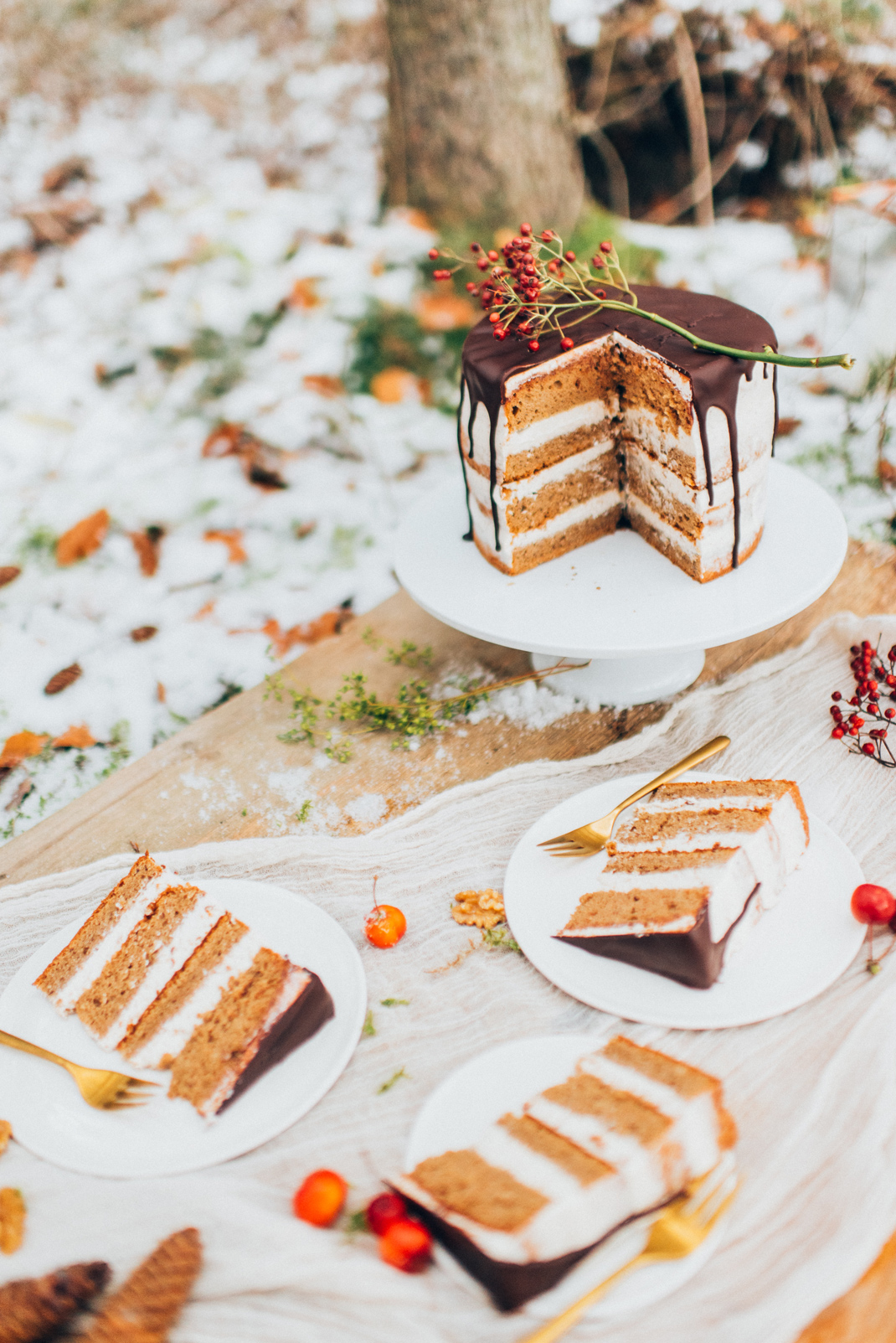 Silvia Fischer. echte kuchenliebe. Bratapfel Torte Weihnachtsrezept