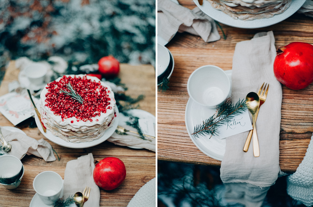 Silvia Fischer. Echte Kuchenliebe. Granatapfel Pavlova