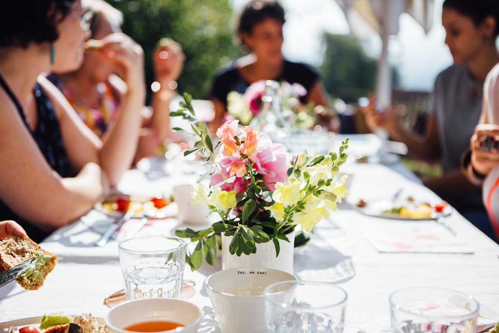 Businessbrunch im Garten der Geheimnisse mit Silvia Fischer und Christine Mittermayr