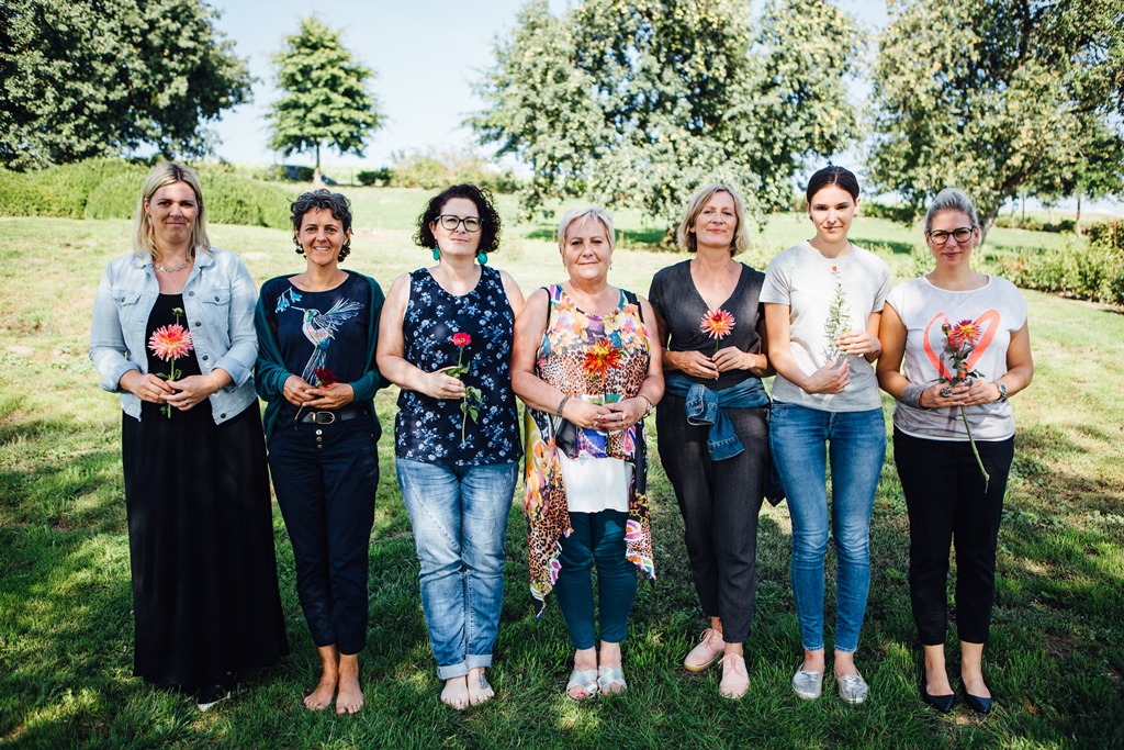 Teilnehmerinnen Businessbrunch 6.9.2018 im Garten der Geheimnisse